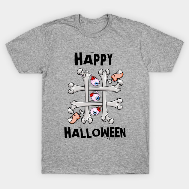 Happy Halloween Tic Tac Toe Tic Tac Toe With Real Toes T Shirt Teepublic 8700